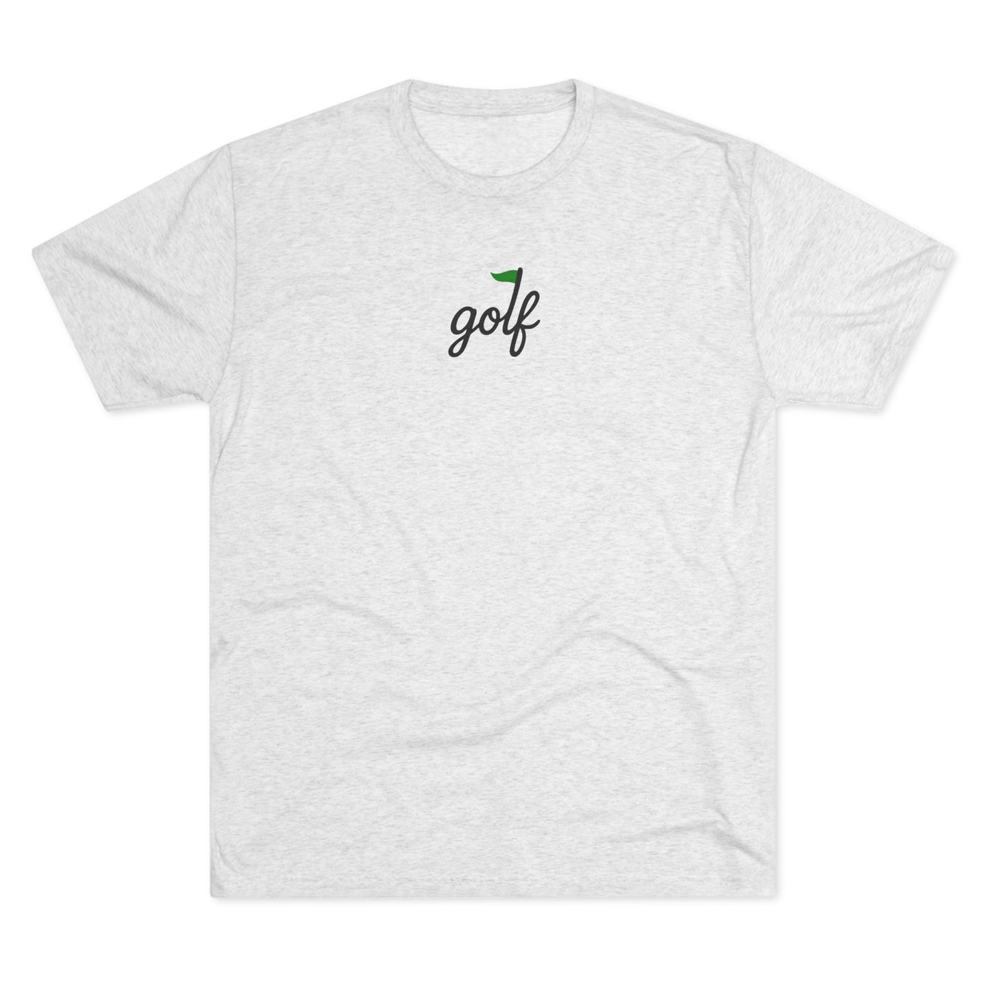 golf logo tri-blend tee