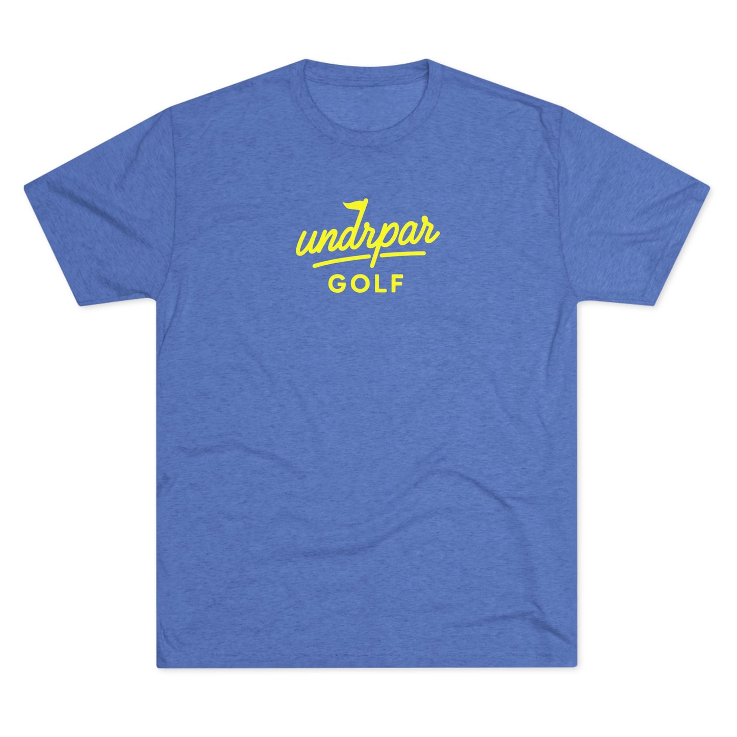 undrpar golf tri-blend tee