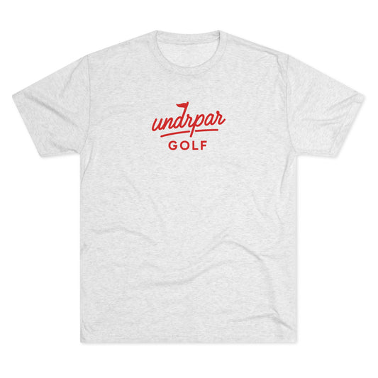 undrpar golf tri-blend tee