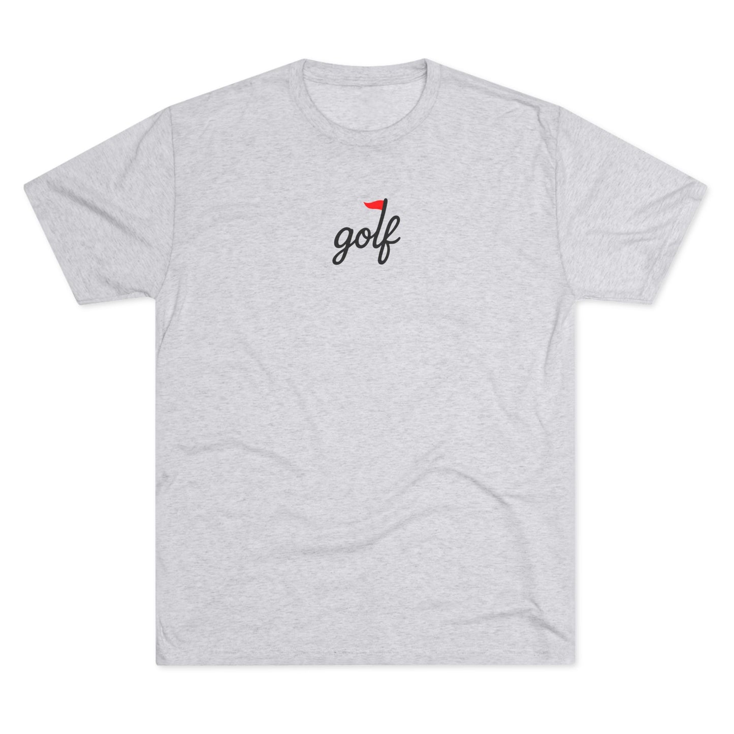golf logo tri-blend tee