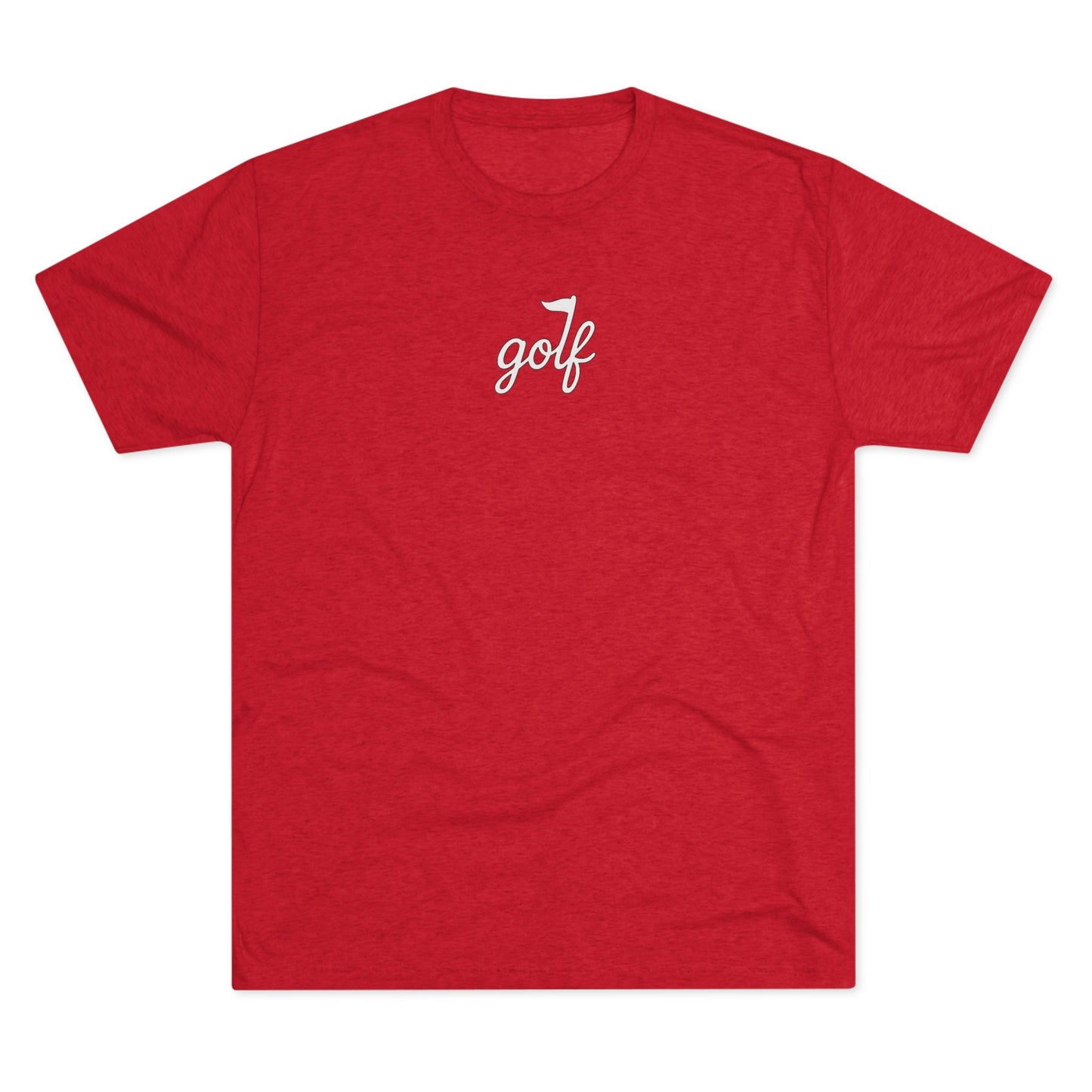golf logo tri-blend tee