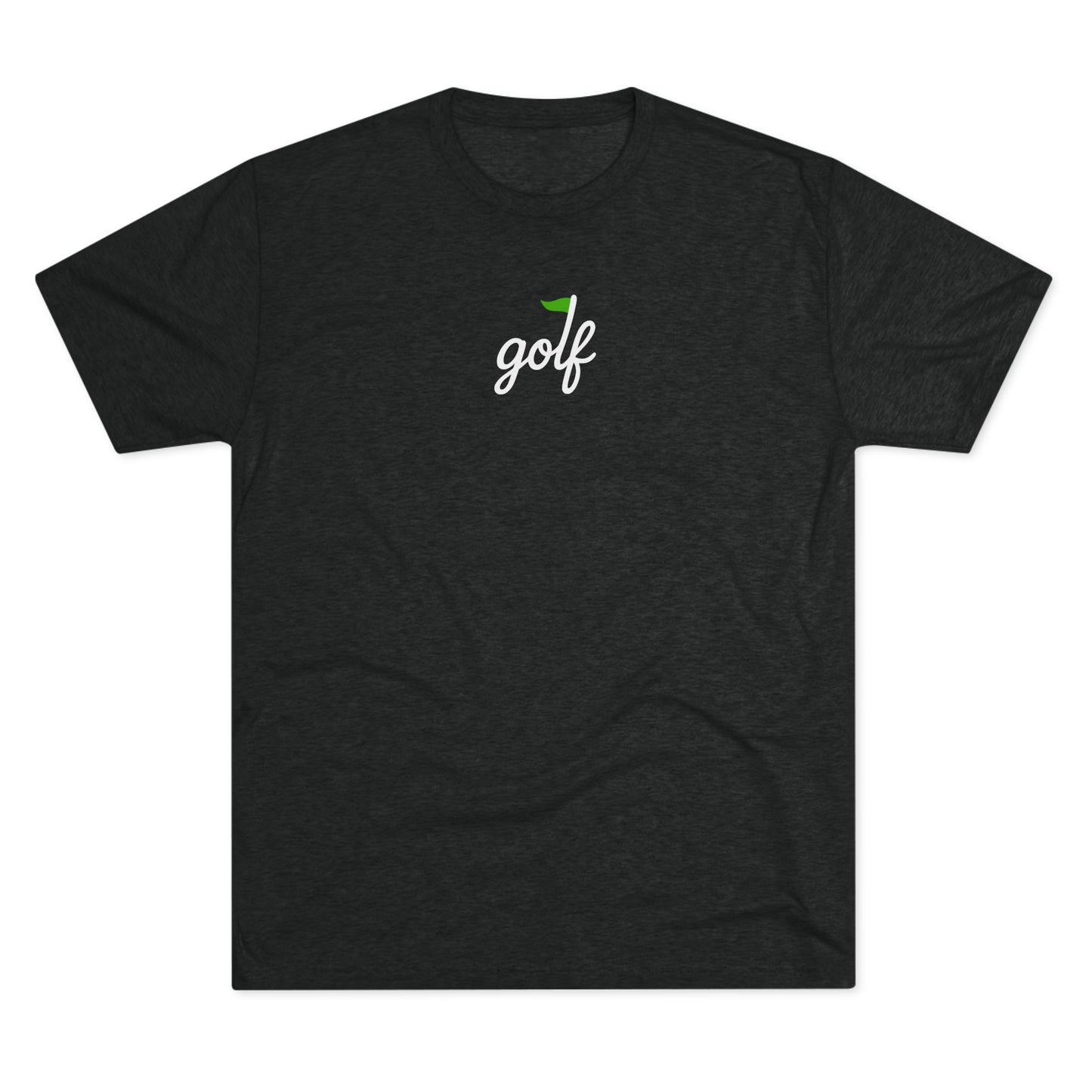 golf logo tri-blend tee
