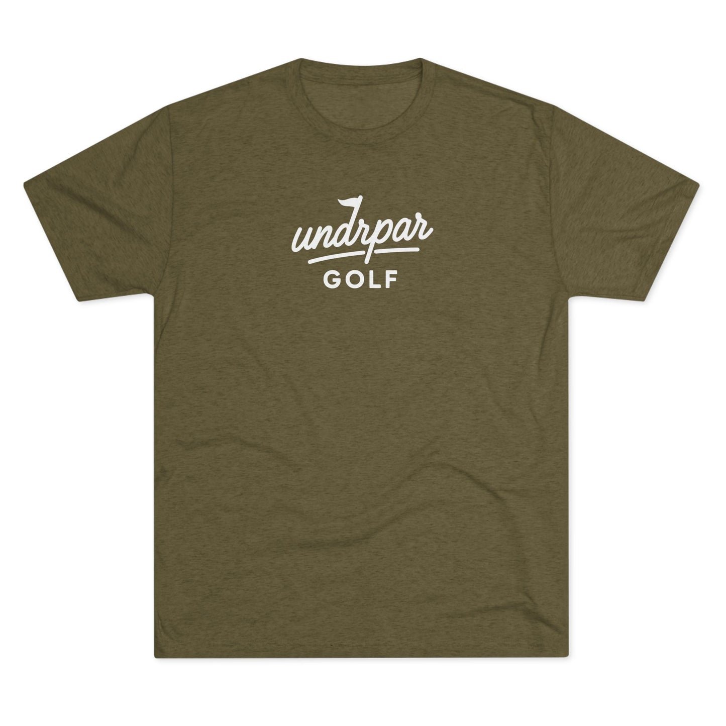undrpar golf tri-blend tee