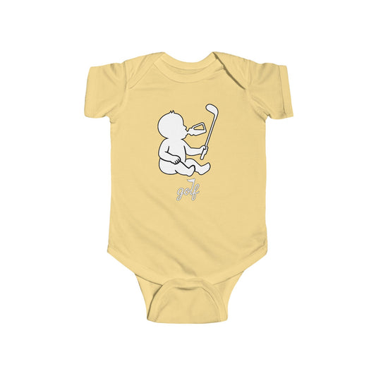 Baby Weekend Warrior Onesie - White/Black