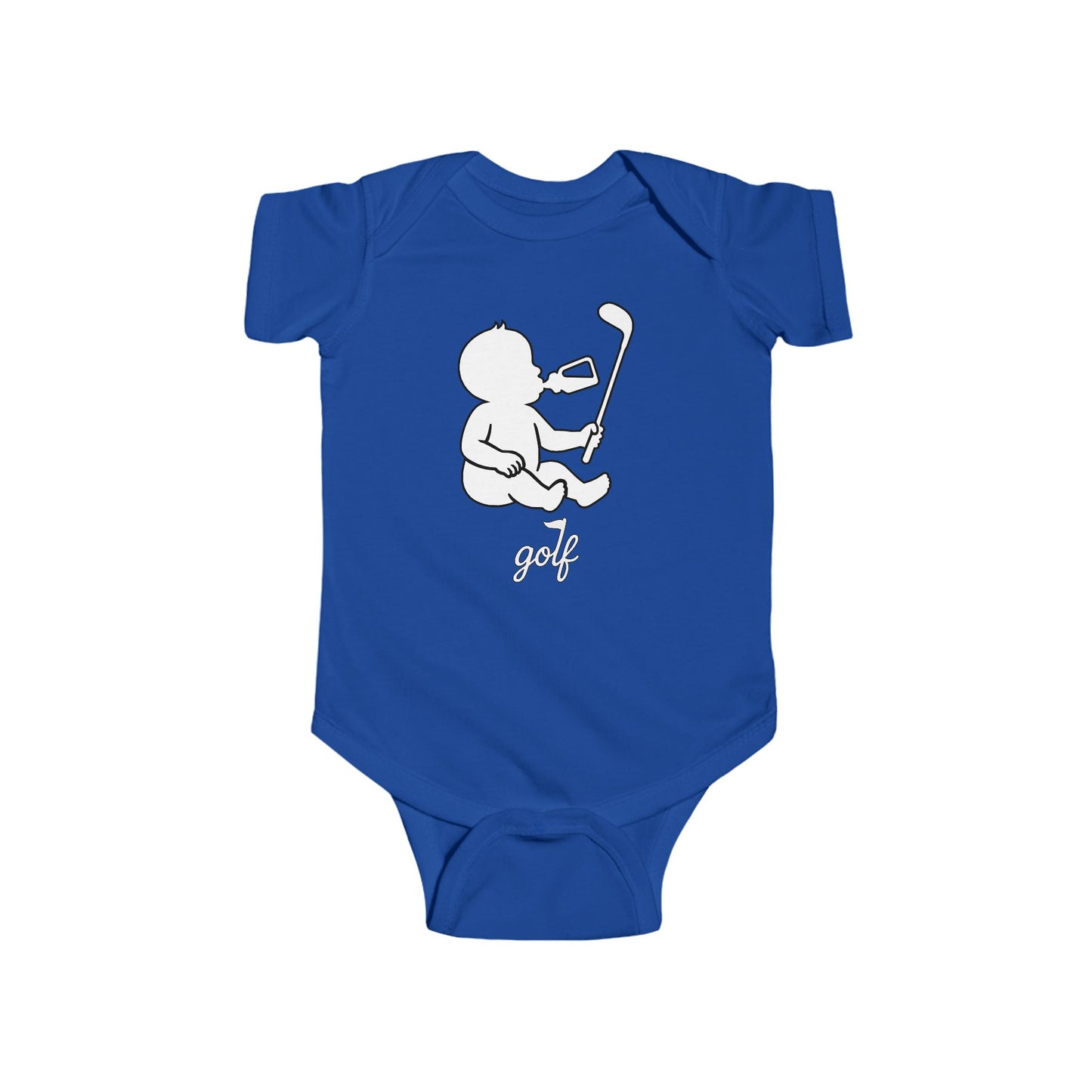 Baby Weekend Warrior Onesie - White/Black