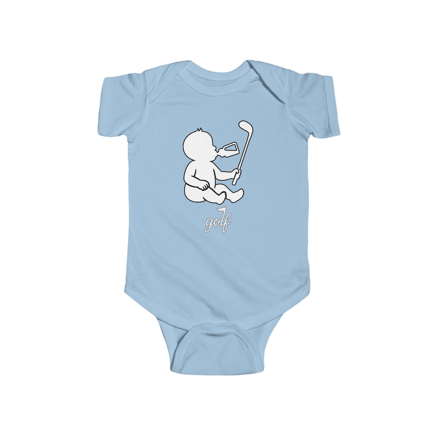 Baby Weekend Warrior Onesie - White/Black