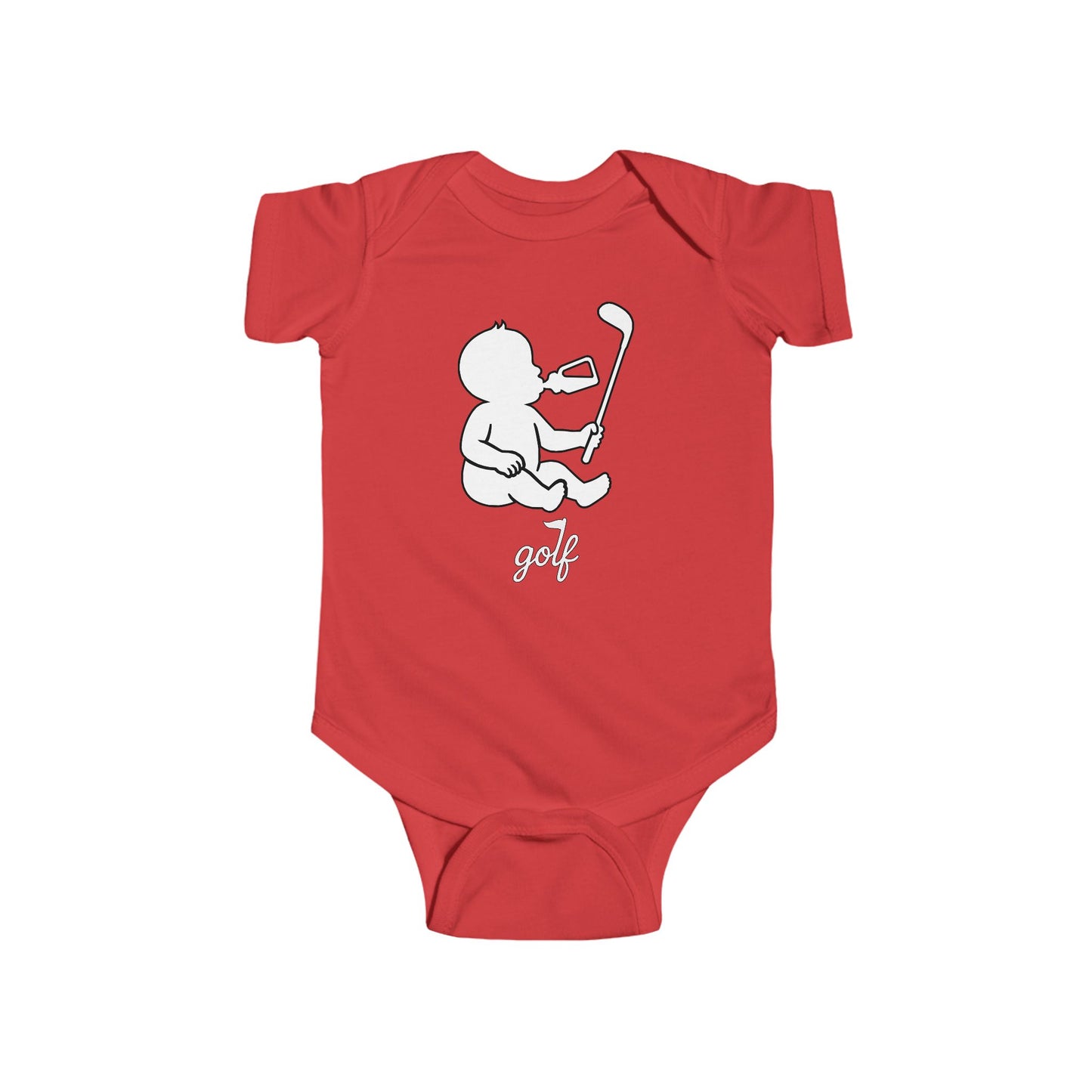 Baby Weekend Warrior Onesie - White/Black