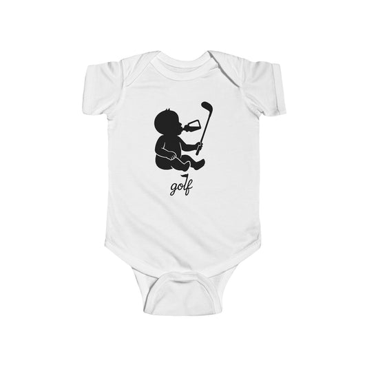 Baby Weekend Warrior Onesie - Black/White