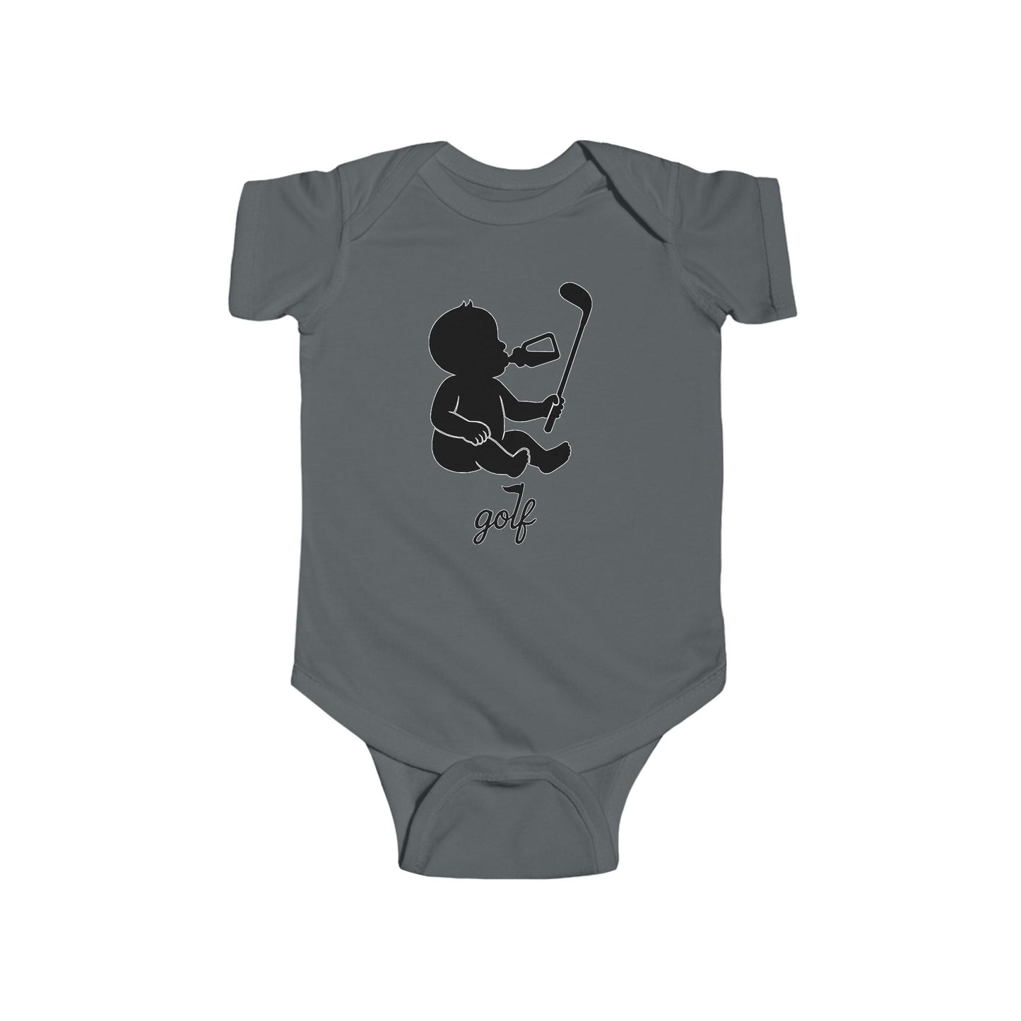 Baby Weekend Warrior Onesie - Black/White
