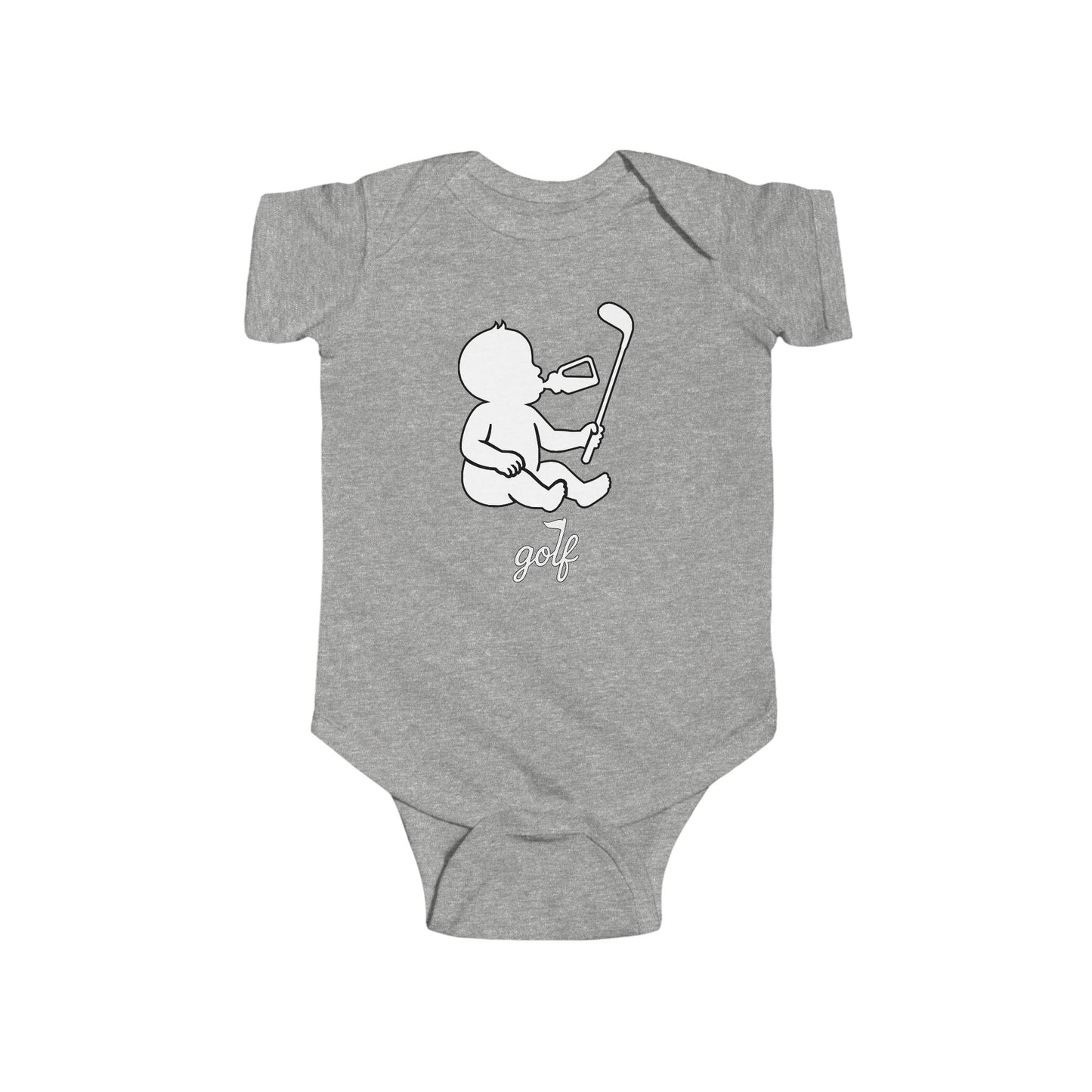 Baby Weekend Warrior Onesie - White/Black