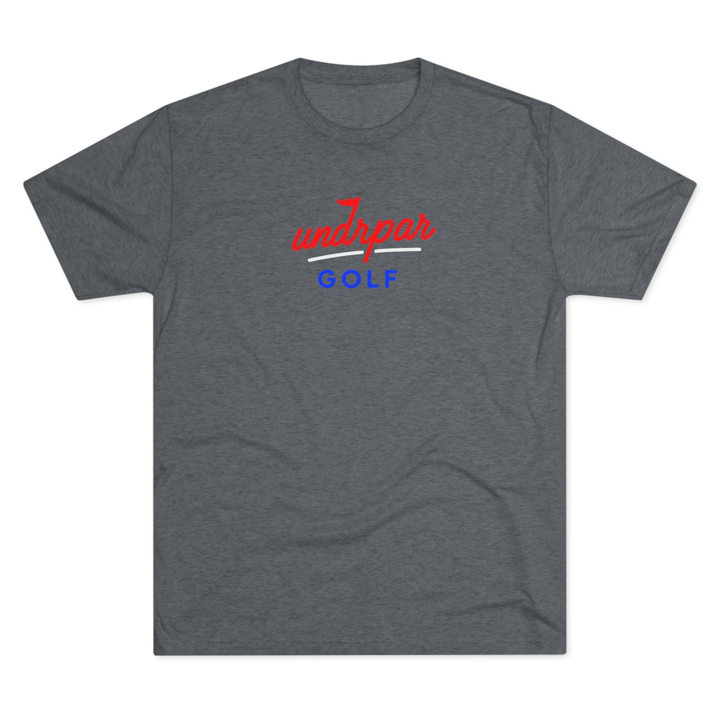 undrpar golf tri-blend tee