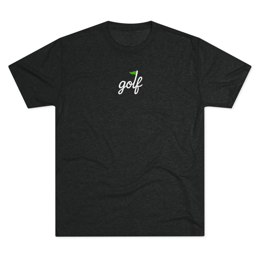 golf logo tri-blend tee
